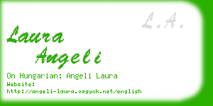 laura angeli business card